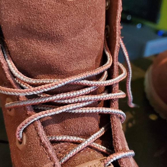 Timberland  Boots, burgundy Size 8.5 - Picture 5 of 7